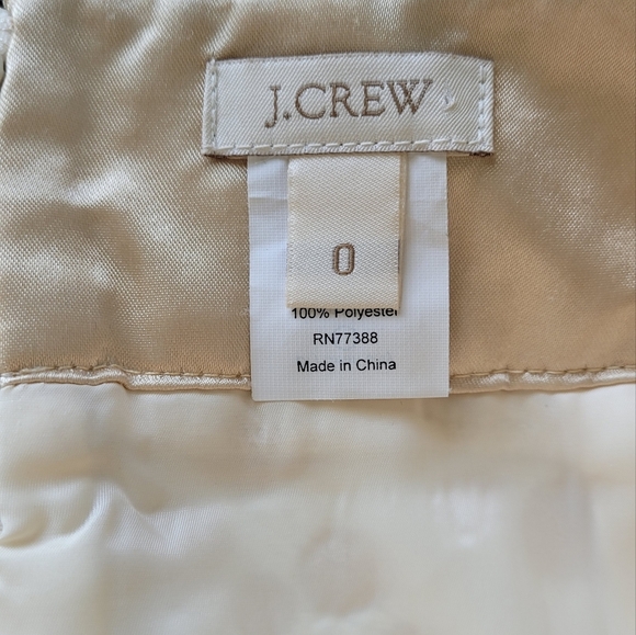 NWOT J.CREW Golden Bubbles Pencil Skirt Sz 0 - Picture 5 of 6